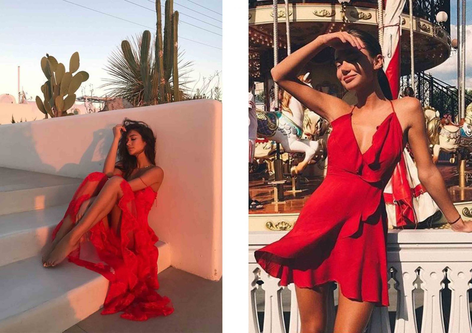 red summer dresses 2019