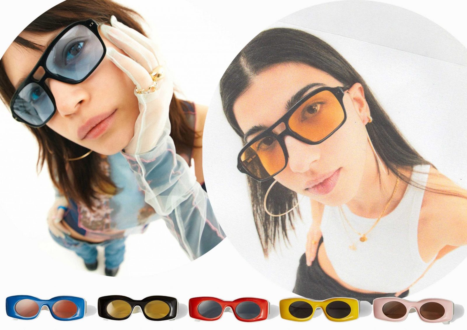 trendy woman sunglasses