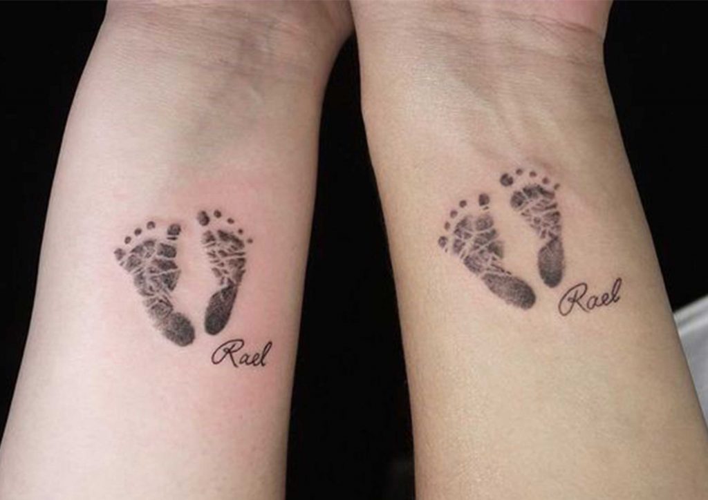 56 Cute Baby Footprint Tattoos On Shoulder  Tattoo Designs  TattoosBagcom