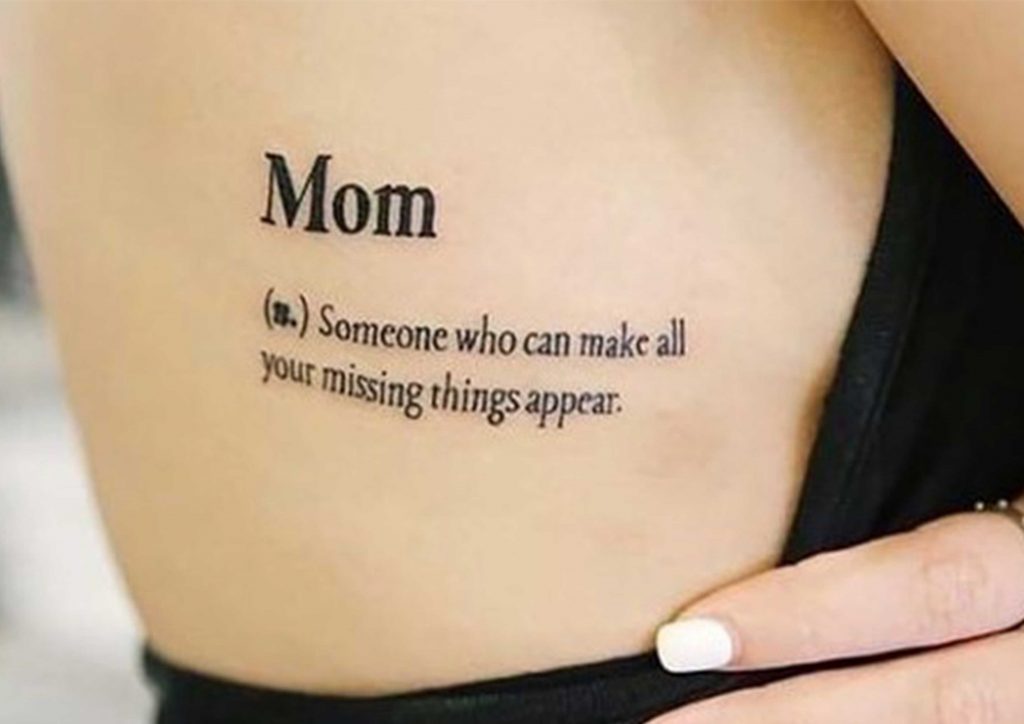 childrens name tattoos for moms