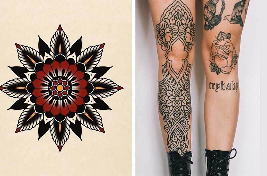 100 Best Traditional Tattoos Of All Time  TheTatt  Knee tattoo Sleeve  tattoos Traditional tattoo knee