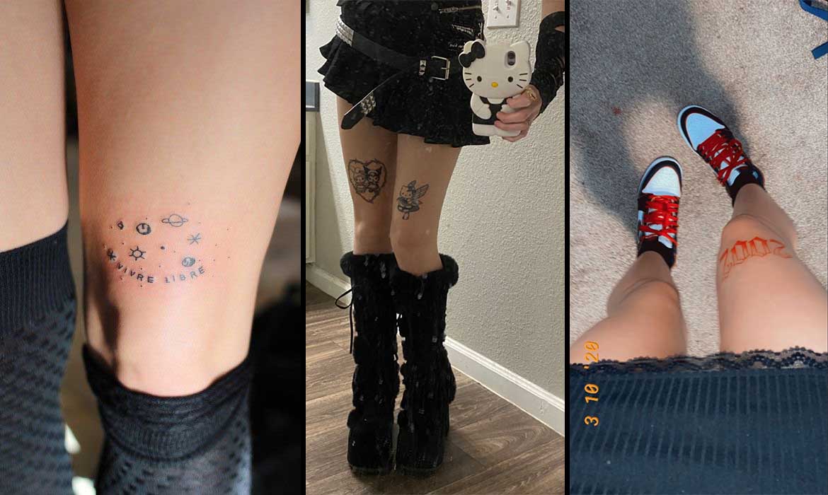 Above Knee Tattoo and Caring Tips - FashionActivation