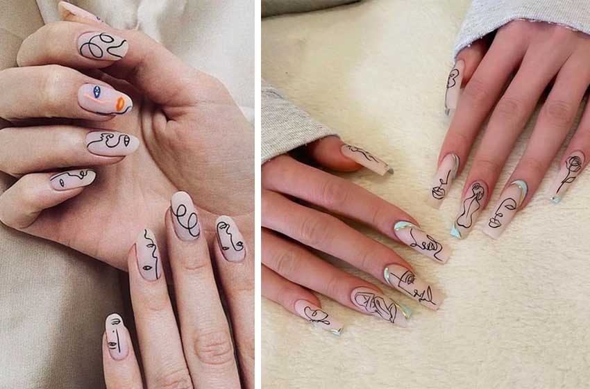 line nail designs