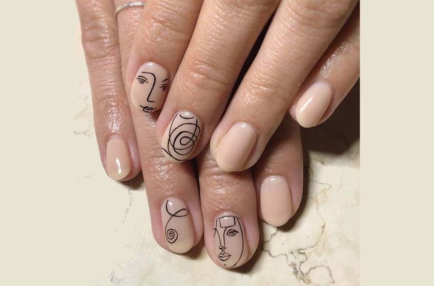 40 Geometric Nail Art Ideas | Art and Design