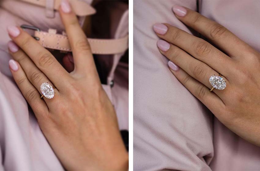 Hailey Baldwin Shares Close-Up Photos of Her Double Wedding Bands After  Second Wedding to Justin Bieber | Double wedding bands, Wedding bands,  Wedding ring sets