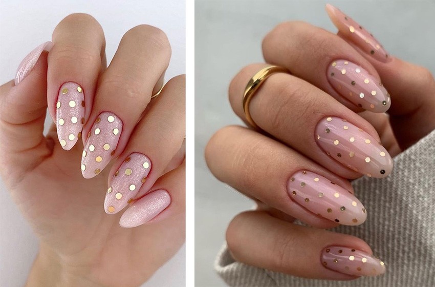 rose gold nails