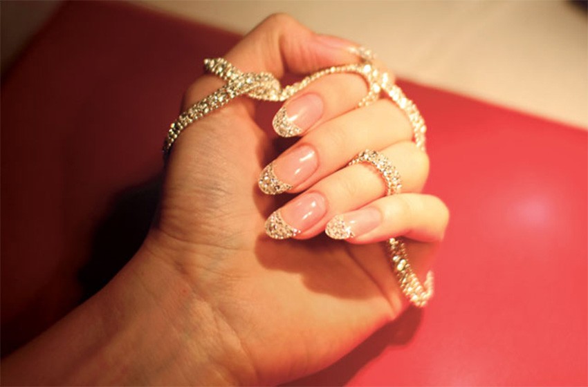 rose gold nails
