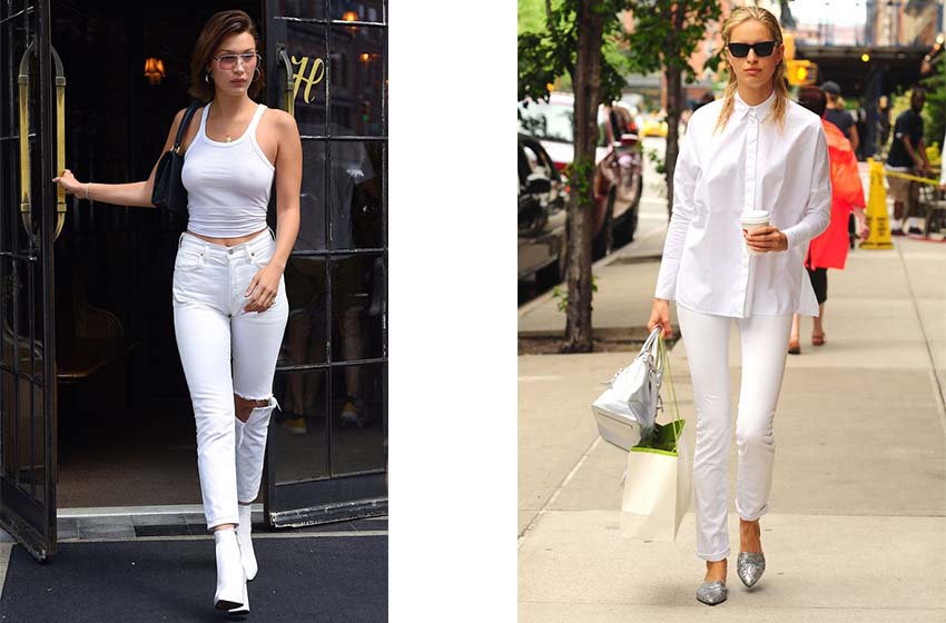 white pants outfit