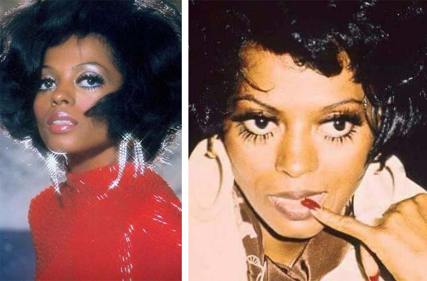Diana Ross 70s makeup