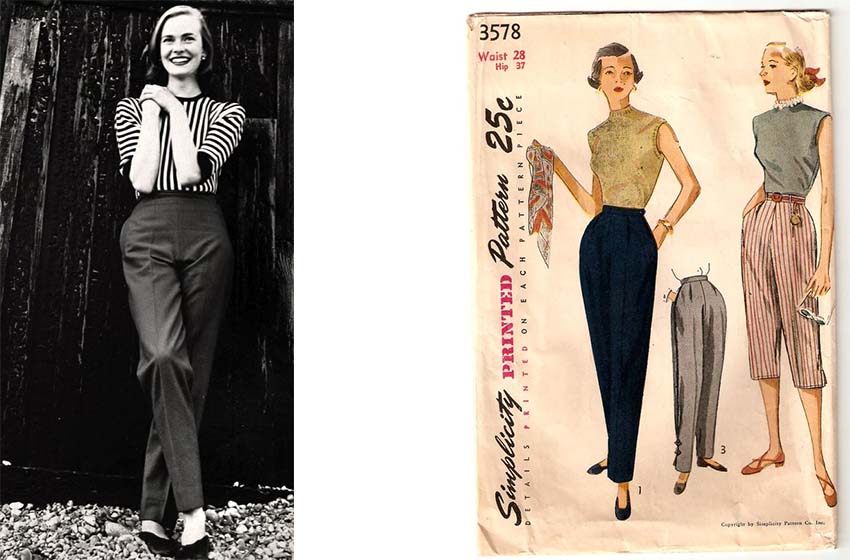 Vintage Cigarette Pants Outfit vintage aesthetic outfits