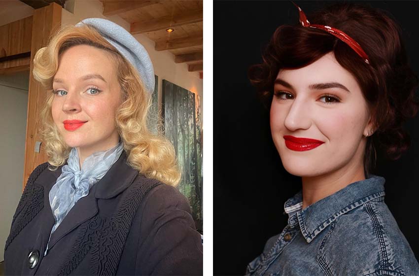 40s Hairstyles and Makeup