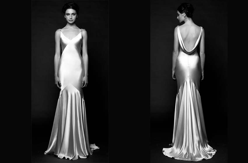 silk gown