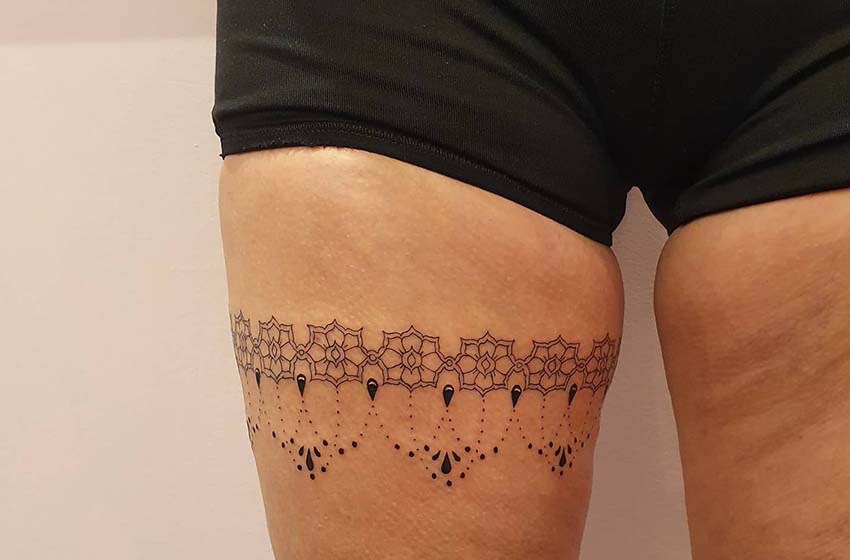 thigh tattoos