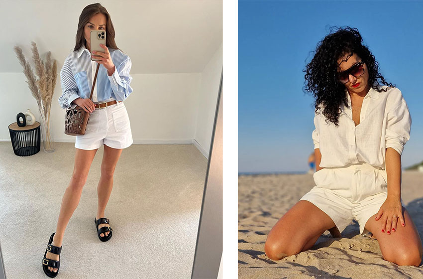 White Shorts Outfit-Get the Clean Girl Aesthetic - FashionActivation