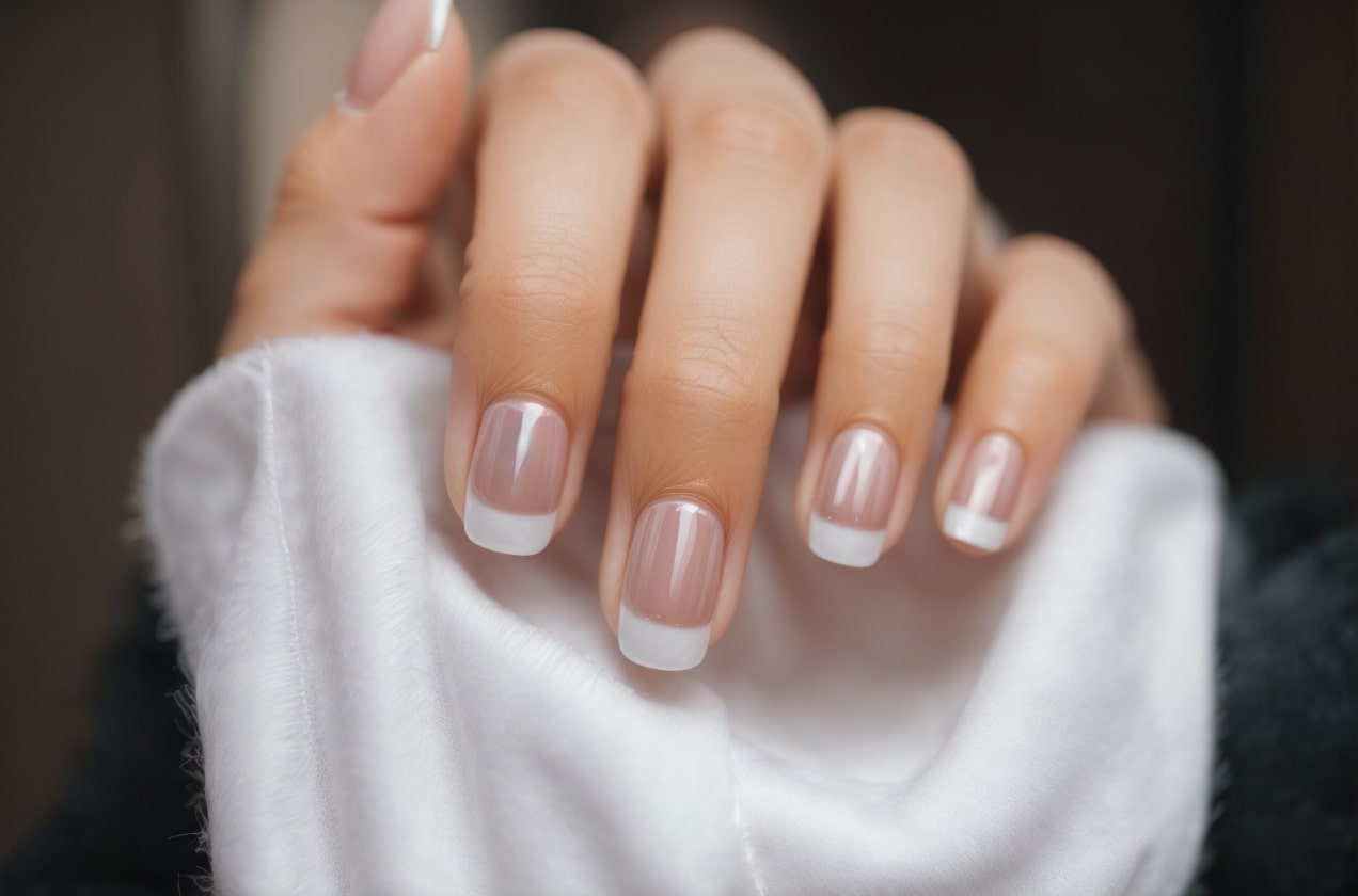 Clean Girl Vibe French Tip Winter Nails